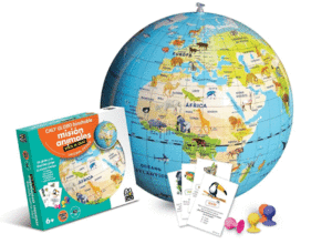 GLOBO HINCHABLE ANIMALES CON CARTAS 42 CM