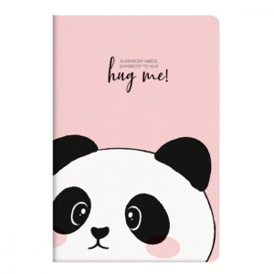 CUADERNO A5 OSO PANDA. Papelería de diseño. Librería Letras a la Taza