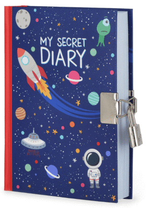 DIARIO CON LLAVE COSMOS