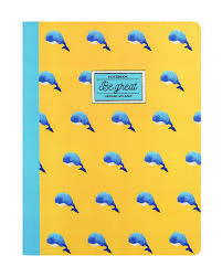 NOTEBOOK LARGE WHALE