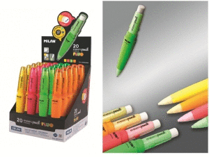 PORTAMINAS ERASER&PENCIL FLUOR