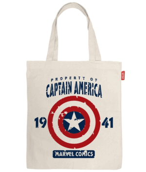 TOTEBAG LONETA 37X41CM CAPITAN AMERICA