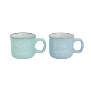 TAZAS ESPRESSO CAFE SOLO PERO CONTIGO (PACK 2 UDS)