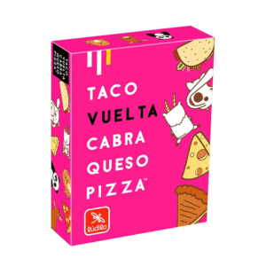 JUEGO DE CARTAS TACO, VUELTA, CABRA, QUESO, PIZZA