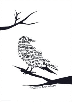 POSTER EL CUERVO EDGAR ALLAN POE