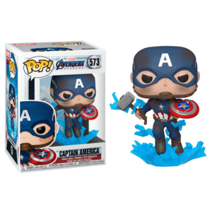 FIGURA POP MARVEL VENGADORES ENDGAME CAPITAN AMERICA WITH BROKEN SHIELD & MJOLNIR FUNKO