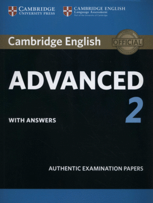 CAMBRIDGE ENGLISH ADVANCED 2 STUDENT'S BOOK WITH ANSWERS