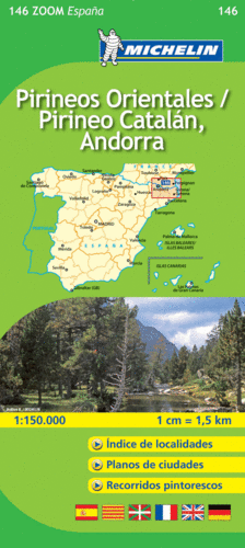 MAPA ZOOM PIRINEOS ORIENTALES / PIRINEO CATALÁN, ANDORRA