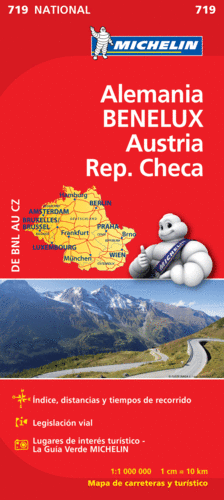 MAPA NATIONAL ALEMANIA BENELUX AUSTRIA REP. CHECA