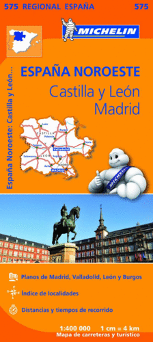 CASTILLA LEON MADRID MAPA REGIONAL 575
