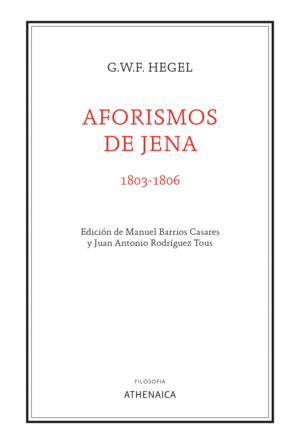 AFORISMOS DE JENA (1803-1806)