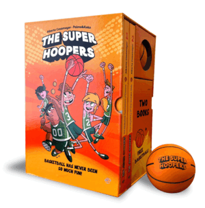 THE SUPER HOOPERS BOOK SET: 2 BOOKS + BASKETBALL BALL