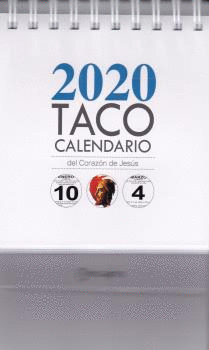 TACO CALENDARIO SAGRADO CORAZÓN DE JESÚS 2020
