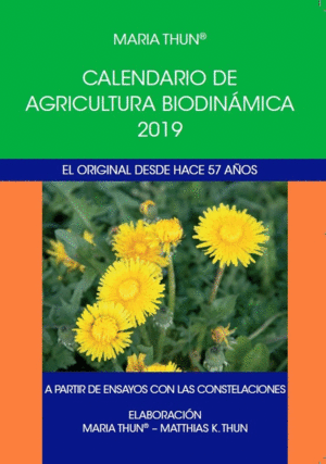 2019 CALENDARIO DE AGRICULTURA BIODINAMICA