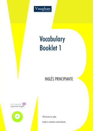 VOCABULARY BOOKLET 1 ALUM + CD