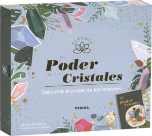 EL PODER DE LOS CRISTALES ESTUCHE- LIBRO + SAQUITO CON 6 CRISTALES