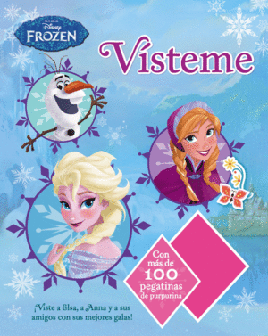 FROZEN. VISTEME.PEGATINAS PURPURINA