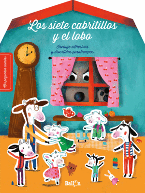STICKERS - LOS SIETE CABRITILLOS Y EL LOBO